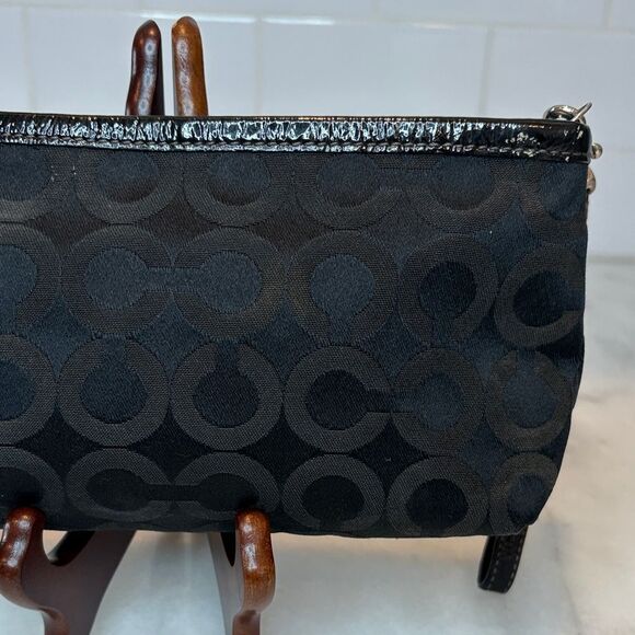 Coach Madison Horse & Carriage Op Art Signature Logo XL Wristlet - Picture 6 of 16